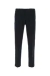 Pt Torino Dark Grey Stretch Cotton Chino Pant In Y370