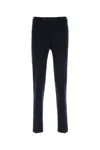 Pt Torino Midnight Blue Stretch Viscose Blend Pant In Blue