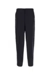 Pt Torino Midnight Blue Stretch Wool Edge Cigarette Pant In 0360