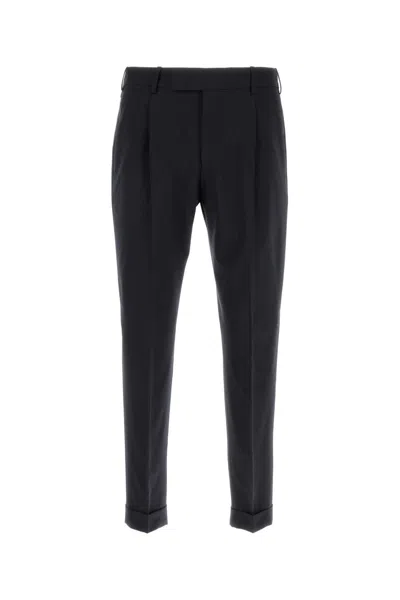 PT TORINO MIDNIGHT BLUE STRETCH WOOL PANT