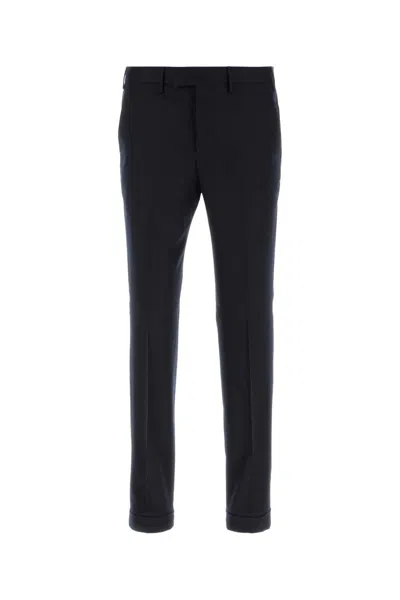 PT TORINO PT TORINO MIDNIGHT BLUE STRETCH WOOL PANT