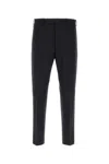 Pt Torino Midnight Blue Stretch Wool Edge Cigarette Pant In Blue