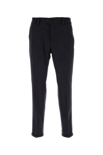 Pt Torino Midnight Blue Stretch Wool Pant
