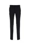 Pt Torino Midnight Blue Stretch Wool Edge Cigarette Pant In Bluscuro