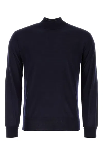 PT TORINO MIDNIGHT BLUE WOOL SWEATER