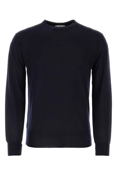 Pt Torino Classic Crew Neck Sweater With Ribbed Detailing In Black