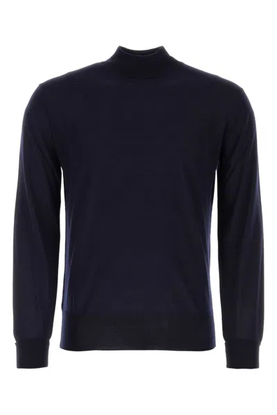 Pt Torino Midnight Blue Wool Sweater