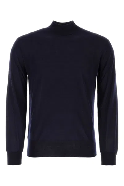 PT TORINO MIDNIGHT BLUE WOOL SWEATER