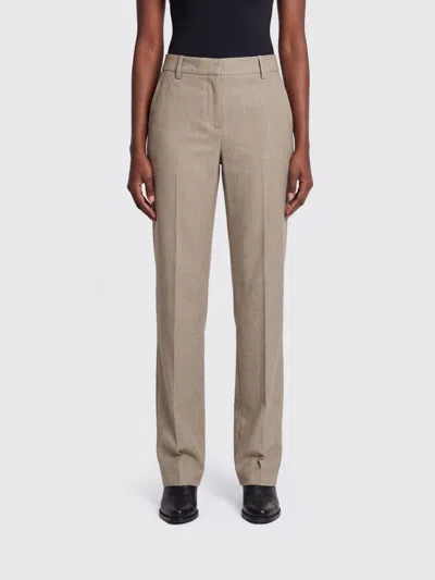 Pt Torino Mid-rise Skinny Tailored Trousers In A Wool Blend In Neutral