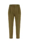 Pt Torino Tailored Trousers With Straight Leg Design In Militare