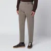 Pt Torino Mud-coloured Cotton Trousers In Brown