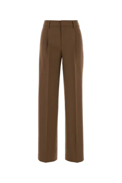 Pt Torino Mud Stretch Wool Lola Pant In Brown