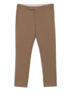 Pt Torino Mud Stretch Wool Pant In Brown