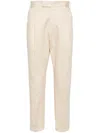 Pt Torino Cotton Trousers In Natural