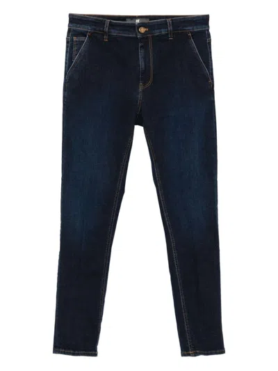 Pt Torino Navy Blue Cotton Jeans