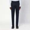 Pt Torino Blue Pants With Pleats And Belt Loops In Cotton Blend Man In Blue