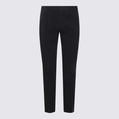 Pt Torino Navy Blue Pants In Black