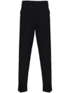 Pt Torino Tapered Slim-fit Trousers In Blue