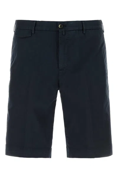 PT TORINO NAVY BLUE SOLID SHORTS