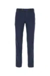 Pt Torino Tailored Stretch-wool Trousers In Navy Blue