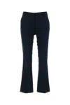 Pt Torino Black Mini Flare Pants In Stretch Fabric Woman In Blue
