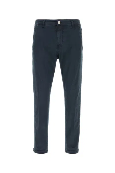 PT TORINO PT TORINO NAVY BLUE STRETCH COTTON PANT