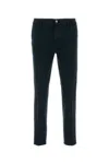 Pt Torino Navy Blue Stretch Cotton Reggae Pant In Blue