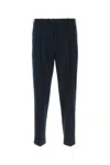 Pt Torino Pantalone In Misto Lana Stretch Nero Uomo