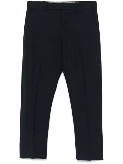 PT TORINO NAVY BLUE VIRGIN WOOL TROUSERS