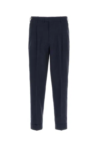 PT TORINO PT TORINO NAVY BLUE WOOL BLEND PANT