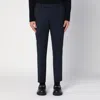 Pt Torino Cotton Trousers With Belt Loops And Pockets In Blue