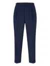 Pt Torino Mid-rise Tailored Trousers With Pleats And Buttoned Pockets