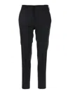 Pt Torino 'new York' Black Pants With Belt Loops In Black