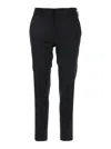 Pt Torino 'new York' Black Pants With Belt Loops In Black