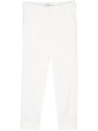 Pt Torino New York Cigarette Trousers In White