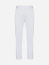 Pt Torino Trousers Back Side Pockets Belt Loops In White