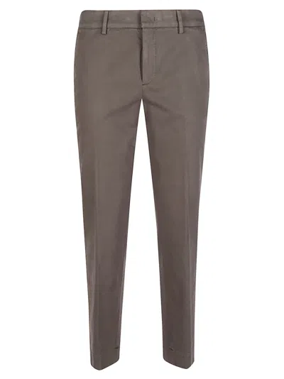 Pt Torino New York Slim Straight-leg Trousers In Brown
