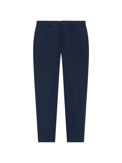 Pt Torino New York Slit-hem Trousers In Blue