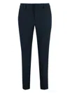 Pt Torino New York Techno Fabric Tailored Trousers In Blau