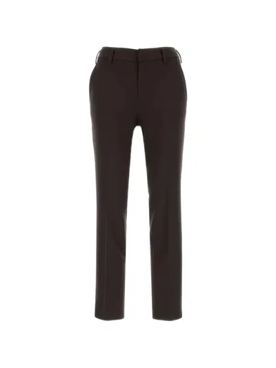 Pt Torino New York Tailored Trousers In Brown