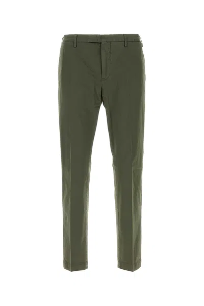 PT TORINO OLIVE GREEN STRETCH COTTON PANT