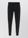 Pt Torino Black Stretch Cotton Blend Pant