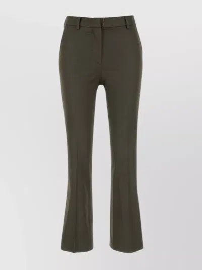 PT TORINO PANT VISCOSE STRETCH FLARED HEM