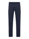 Pt Torino Tailored Cotton Trousers In Blue