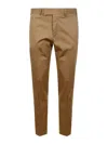 Pt Torino Cotton Trousers In Neutral