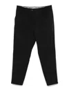 Pt Torino Refined Black Trousers With Hidden Closure In Black