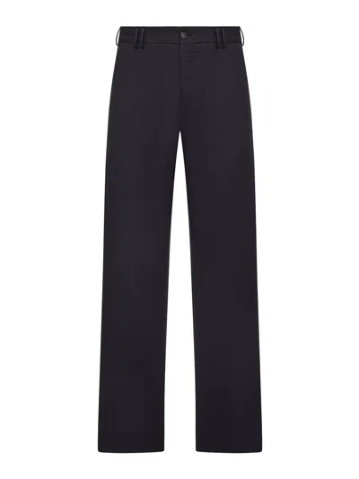 Pt Torino Michael Wool Trousers In Black