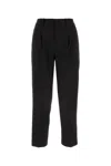 Pt Torino Black Stretch Polyester Pant