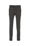 Pt Torino Wool Embroidered Trousers With Pockets And Cuffs