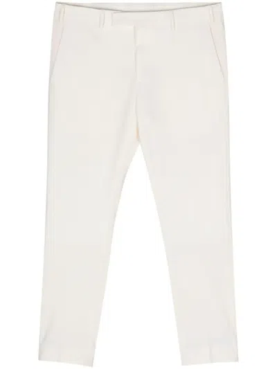 Pt Torino Edge Tailored Chino Trousers In White